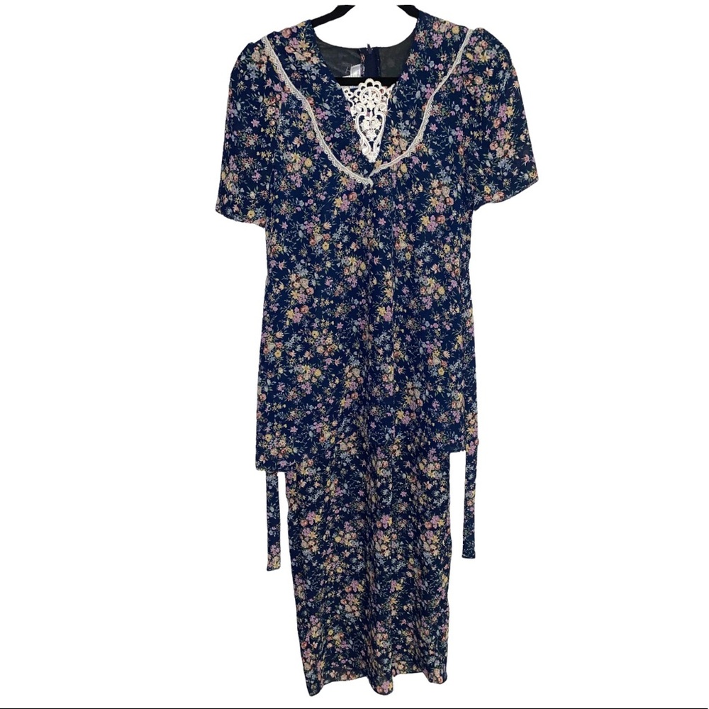 Gunne Sax Vintage Jessica McClintock layered dress, cottagecore, 80s, size 5/6